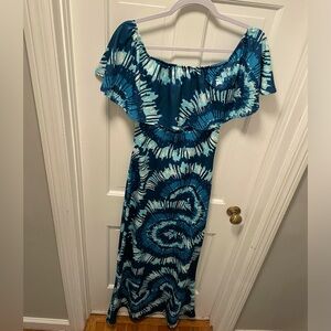Medium Tie-dye Print Maxi Dress